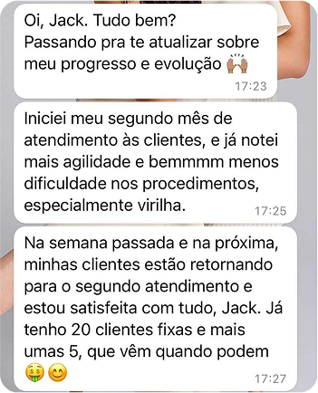 Depoimento de aluna