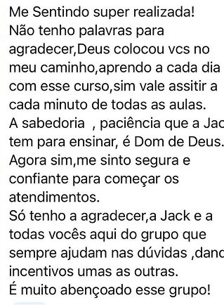 Depoimento de aluna